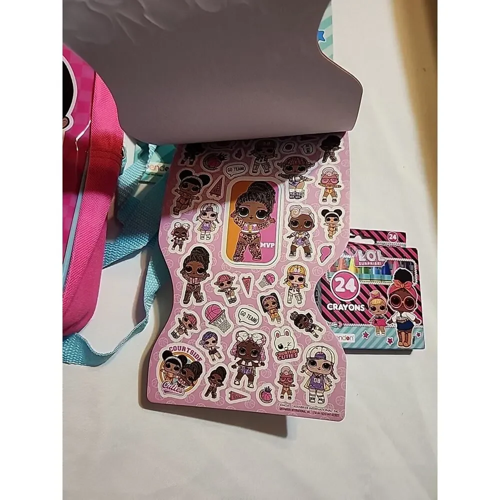 L.O.L Surprise Backpack with Coloring & Activity Book Crayons Stickers